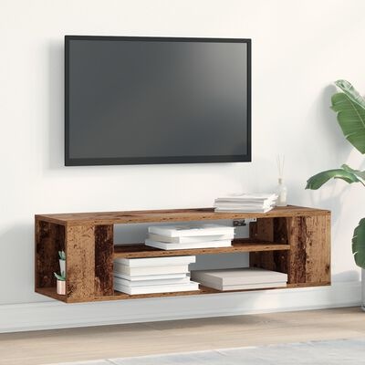 VidaXL TV-kast Bruin 100 x 30 x 26.5 cm Bewerkt hout