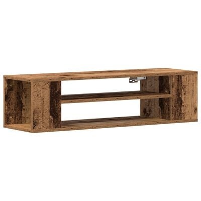 VidaXL Tv-wandmeubel 100x30x26,5 cm bewerkt hout oud houtkleurig