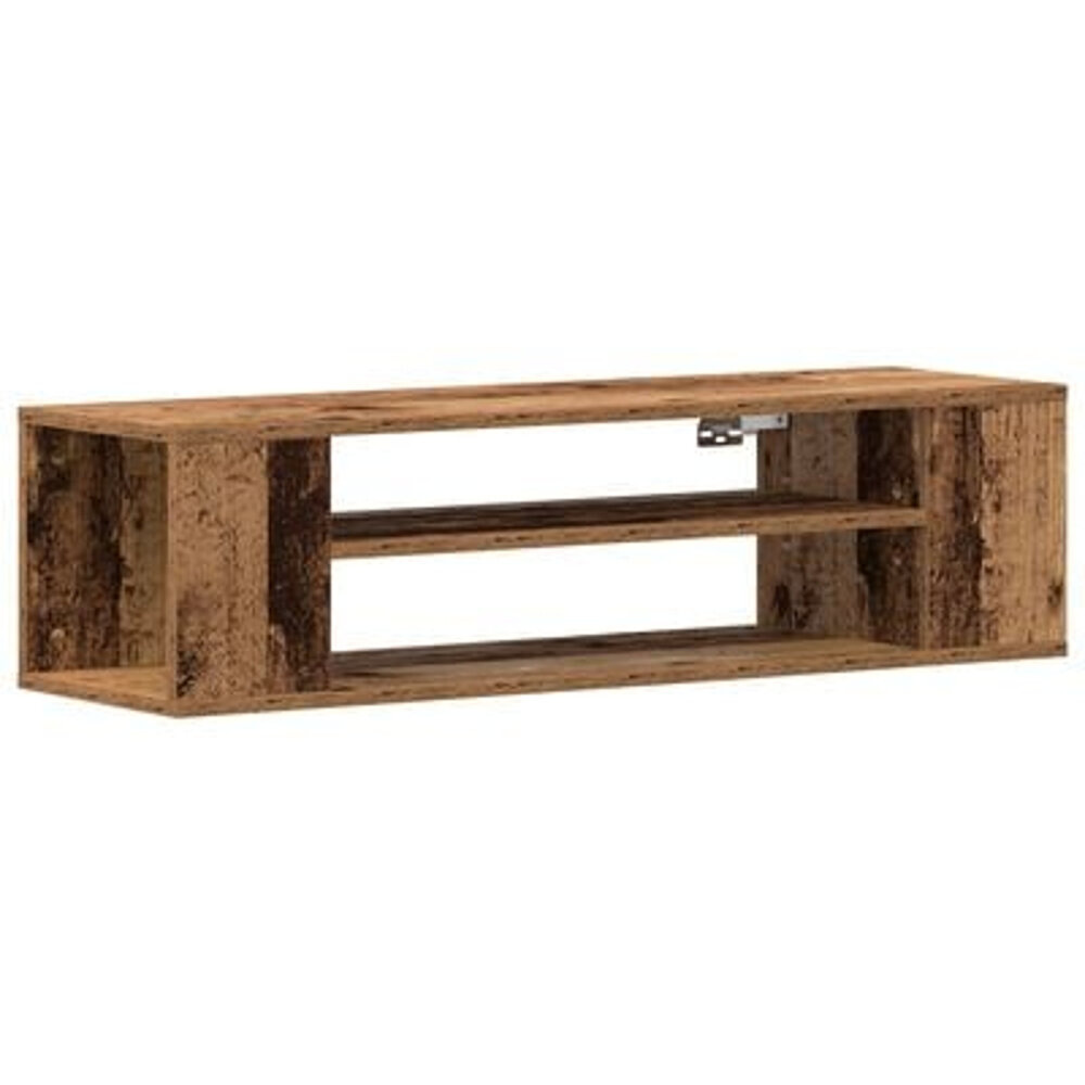 VidaXL Tv-wandmeubel 100x30x26,5 cm bewerkt hout oud houtkleurig