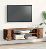 VidaXL Tv-wandmeubel 100x30x26,5 cm bewerkt hout oud houtkleurig