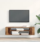 VidaXL Tv-wandmeubel 100x30x26,5 cm bewerkt hout oud houtkleurig