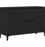 VidaXL Dressoir Zwart Eiken 104x35x70 cm Gegarandeerd Hout