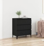 VidaXL Dressoir 60x35x70 cm bewerkt hout zwart eikenkleurig