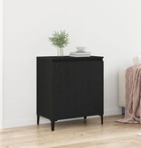 VidaXL Sideboard Zwart eiken Gegentificeerd hout 60 x 35 x 70 cm