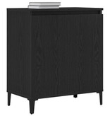 VidaXL Sideboard Zwart eiken Gegentificeerd hout 60 x 35 x 70 cm