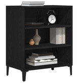 VidaXL Dressoir Zwart Eiken 57x35x70 cm Gelaagd Hout