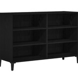 VidaXL Dressoir Zwart Eiken 103,5x35x70 cm Gelaagd Hout