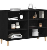 VidaXL Dressoir Zwart Eiken 103,5x35x70 cm