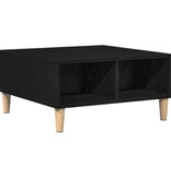 VidaXL Salontafel Zwart Eiken 60x60x30 cm Gemaakt van Geengineerd Hout