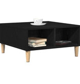 VidaXL Salontafel Zwart Eiken 60x60x30 cm Gemaakt van Geengineerd Hout