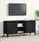 VidaXL TV-kast zwart eiken 102x35x50 cm bewerkt hout