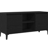 VidaXL TV-kast zwart eiken 102x35x50 cm bewerkt hout