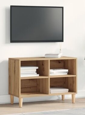 VidaXL Tv-meubel 69,5x30x50 cm bewerkt hout artisanaal eiken