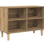 VidaXL Tv-meubel 69,5x30x50 cm bewerkt hout artisanaal eiken
