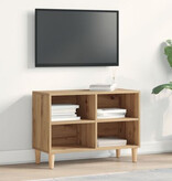 VidaXL Tv-meubel 69,5x30x50 cm bewerkt hout artisanaal eiken