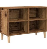 VidaXL Tv-meubel met houten poot 69,5x30x50 cm oud houtkleurig