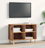 VidaXL Tv-meubel met houten poot 69,5x30x50 cm oud houtkleurig