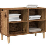 VidaXL Tv-meubel met houten poot 69,5x30x50 cm oud houtkleurig