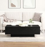 VidaXL Salontafel 100x30x36,5 cm bewerkt hout zwart eikenkleurig