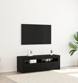 VidaXL Tv-meubel met LED 120x35x40 cm bewerkt hout zwart eikenkleurig