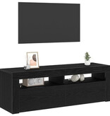 VidaXL Tv-meubel met LED 120x35x40 cm bewerkt hout zwart eikenkleurig