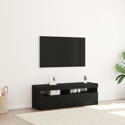 VidaXL TV-kast Zwart 120 x 35 x 40 cm Bewerkt hout