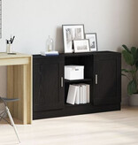 VidaXL Dressoir120x30,5x70 cm van bewerkt hout zwart eikenkleurig