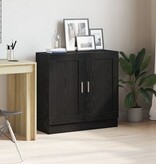 VidaXL Boekenkast Zwart Eiken 82,5x30,5x80 cm Geprocessed Hout