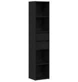 VidaXL Boekenkast modulair 36x30x171 cm bewerkt hout zwart eikenkleur