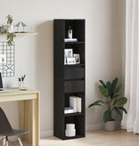 VidaXL Boekenkast modulair 36x30x171 cm bewerkt hout zwart eikenkleur