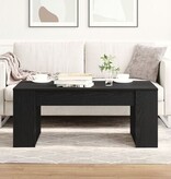 VidaXL Salontafel 102x55x42 cm bewerkt hout zwart eikenkleurig