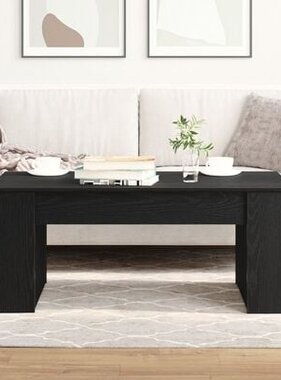 VidaXL Salontafel 102x55x42 cm bewerkt hout zwart eikenkleurig