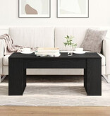 VidaXL Salontafel 102x55x42 cm bewerkt hout zwart eikenkleurig