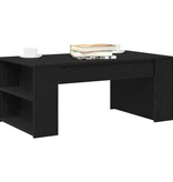 VidaXL Salontafel 102x55x42 cm bewerkt hout zwart eikenkleurig