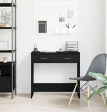 VidaXL Bureau Zwart Eiken 80x40x75 cm Geengineerd Hout