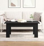 VidaXL Salontafel Zwart Eiken 100x60x42 cm Bewerkt Hout