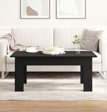 VidaXL Salontafel Zwart Eiken 100x60x42 cm Bewerkt Hout
