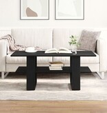 VidaXL Salontafel 102x55x42 cm bewerkt hout zwart eikenkleurig