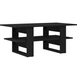 VidaXL Salontafel 102x55x42 cm bewerkt hout zwart eikenkleurig