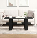 VidaXL Salontafel 102x55x42 cm bewerkt hout zwart eikenkleurig