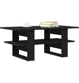 VidaXL Salontafel 102x55x42 cm bewerkt hout zwart eikenkleurig