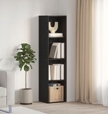 VidaXL Boekenkast/tv-meubel 36x30x143 cm zwart eikenkleurig