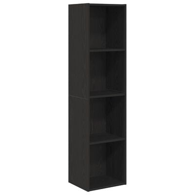 VidaXL Boekenkast/tv-meubel 36x30x143 cm zwart eikenkleurig