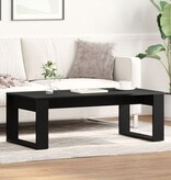 VidaXL Salontafel Zwart Eiken 102x50x35 cm Geengineerd Hout