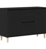VidaXL Dressoir Zwart Eiken 101x35x60 cm Geengineerd Hout