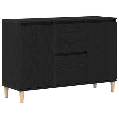 VidaXL Dressoir Zwart Eiken 101x35x60 cm Geengineerd Hout