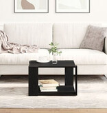 VidaXL Salontafel 85x55x31 cm bewerkt hout zwart eikenkleurig