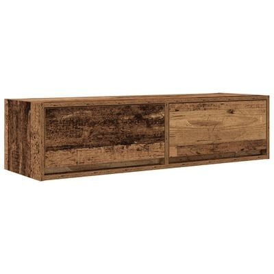 VidaXL Tv-meubel 100x31x25,5 cm bewerkt hout oud houtkleurig