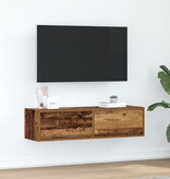 VidaXL Tv-meubel 100x31x25,5 cm bewerkt hout oud houtkleurig