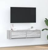 VidaXL Tv-meubel 100x31x25,5 cm bewerkt hout grijs sonoma eikenkleurig